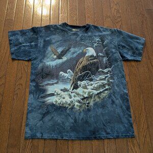 1998 Bald Eagle Wild Wings The Mountain T-Shirt Made in USA - Size M